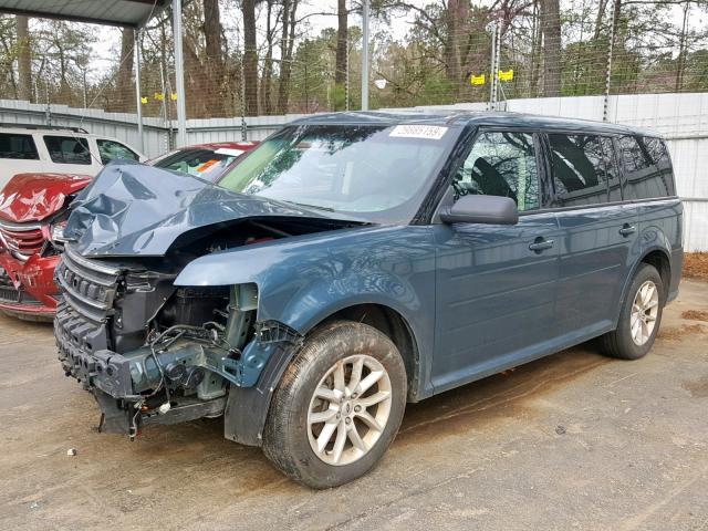 2FMGK5B89GBA08949 - 2016 FORD FLEX SE BLUE photo 2