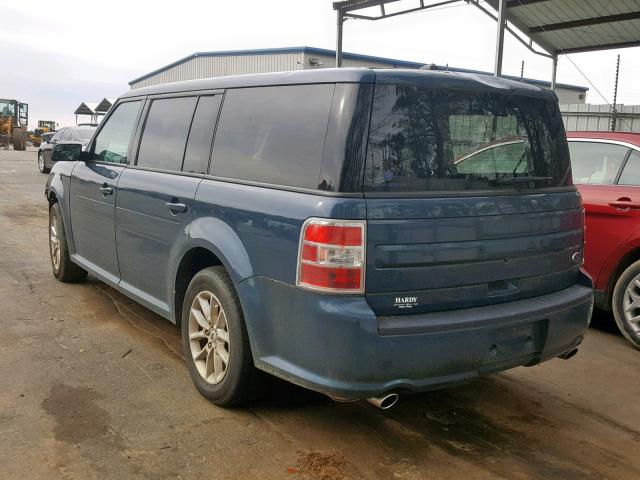 2FMGK5B89GBA08949 - 2016 FORD FLEX SE BLUE photo 3