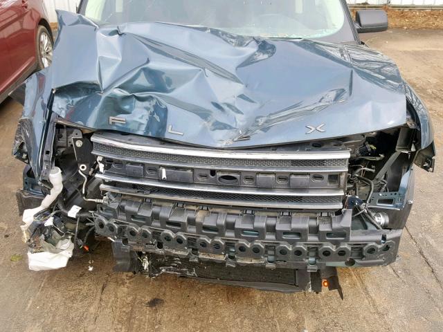 2FMGK5B89GBA08949 - 2016 FORD FLEX SE BLUE photo 7