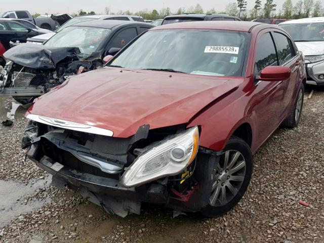 1C3CCBBB6EN128823 - 2014 CHRYSLER 200 TOURIN RED photo 2