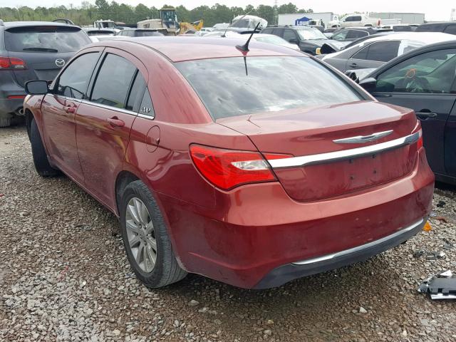 1C3CCBBB6EN128823 - 2014 CHRYSLER 200 TOURIN RED photo 3