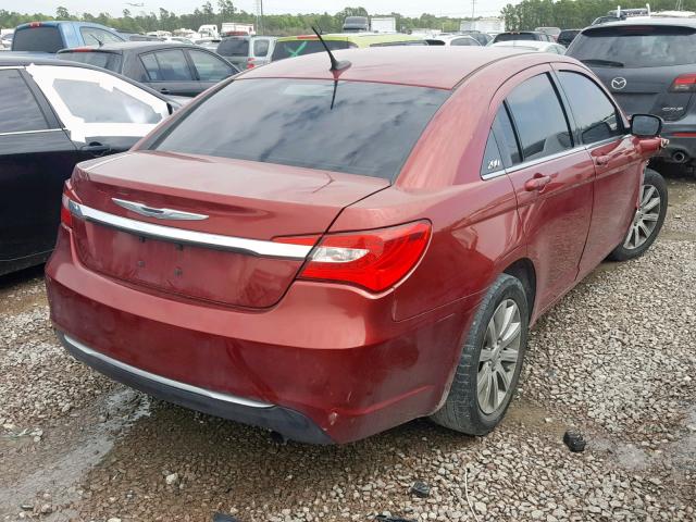 1C3CCBBB6EN128823 - 2014 CHRYSLER 200 TOURIN RED photo 4