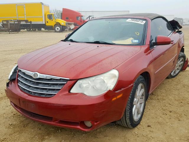 1C3LC55R18N616222 - 2008 CHRYSLER SEBRING TO RED photo 2