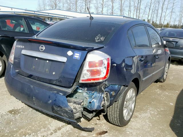 3N1AB6AP9BL673116 - 2011 NISSAN SENTRA 2.0 BLUE photo 4