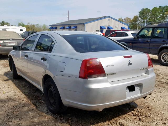 4A3AB26F28E027752 - 2008 MITSUBISHI GALANT DE SILVER photo 3