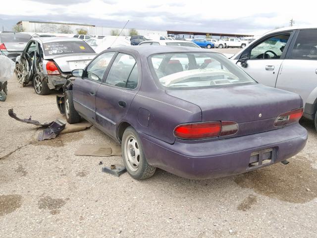 1Y1SK5266TZ052116 - 1996 GEO PRIZM BASE იასამნისფერი ფოტო 3