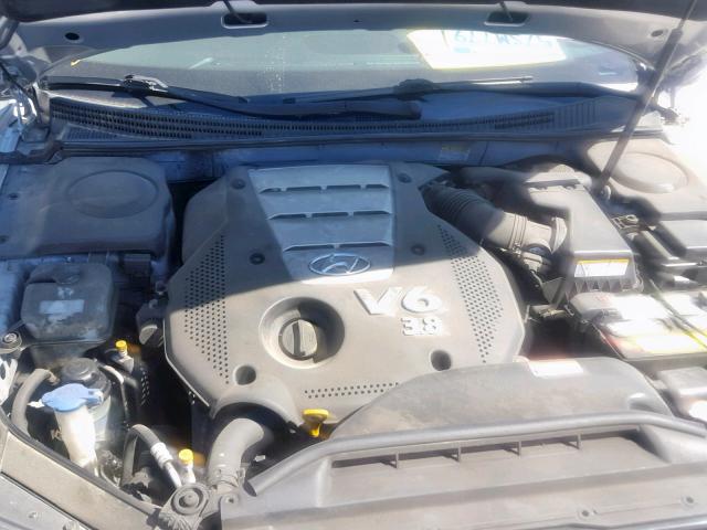 KMHFC46F57A139075 - 2007 HYUNDAI AZERA SE SILVER photo 7