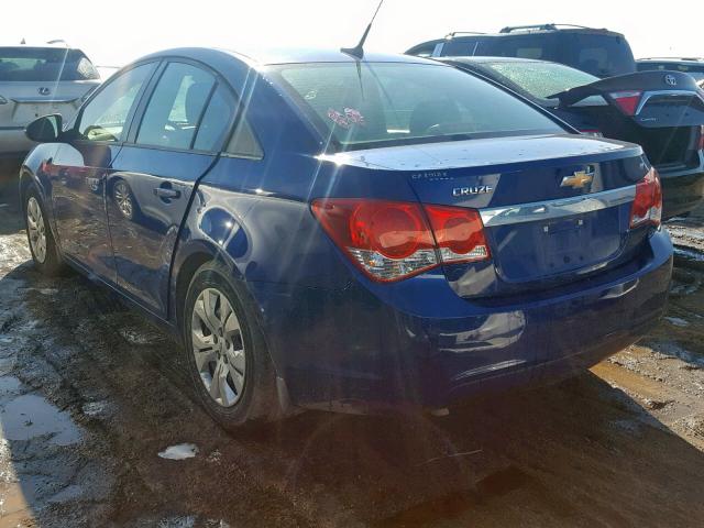 1G1PA5SH7D7125353 - 2013 CHEVROLET CRUZE LS BLUE photo 3