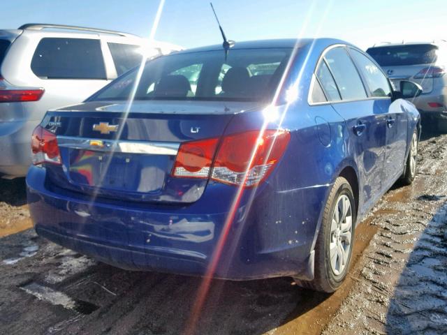 1G1PA5SH7D7125353 - 2013 CHEVROLET CRUZE LS BLUE photo 4