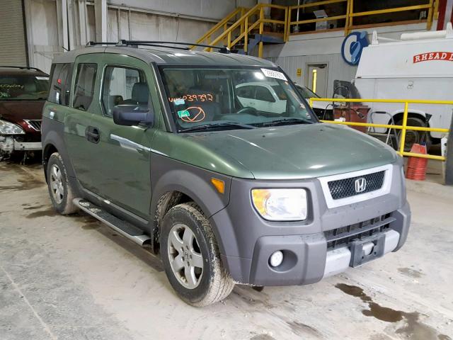 5J6YH28584L039392 - 2004 HONDA ELEMENT EX GREEN photo 1