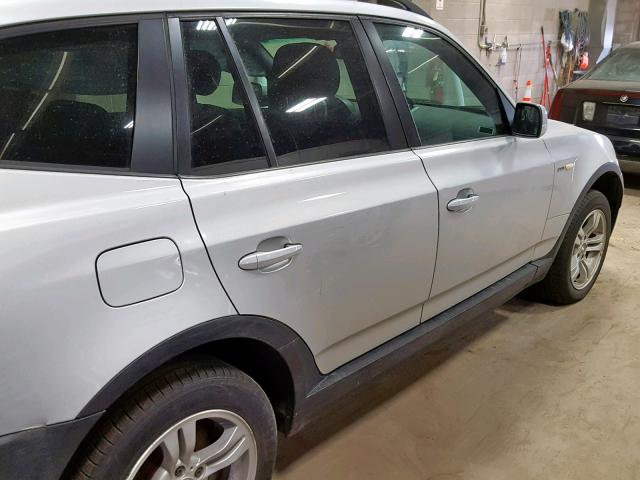 WBXPA93454WA65482 - 2004 BMW X3 3.0I SILVER photo 6