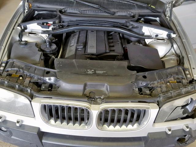 WBXPA93454WA65482 - 2004 BMW X3 3.0I SILVER photo 7