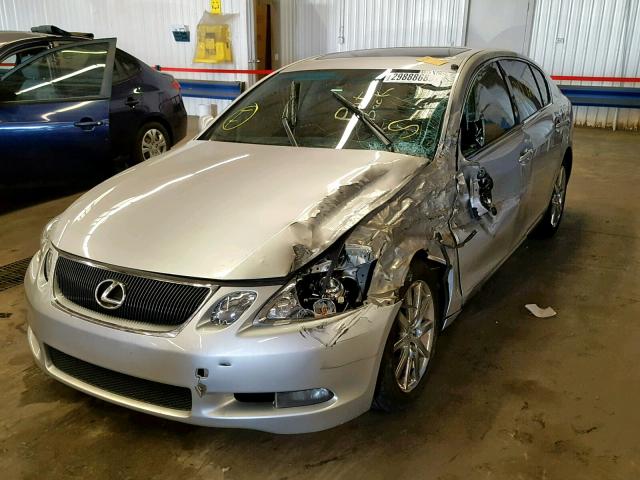 JTHBH96SX65022578 - 2006 LEXUS GS 300 SILVER photo 2