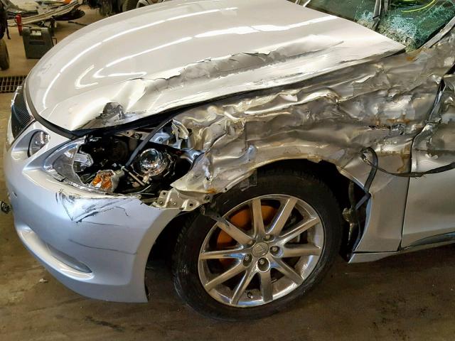 JTHBH96SX65022578 - 2006 LEXUS GS 300 SILVER photo 9