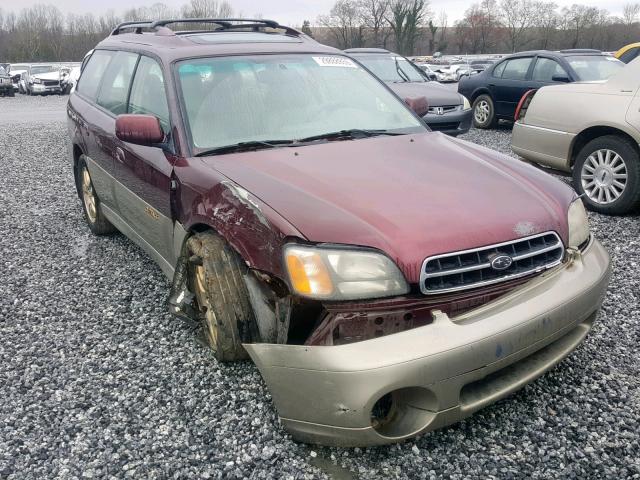 4S3BH6869Y7630163 - 2000 SUBARU LEGACY OUT RED photo 1