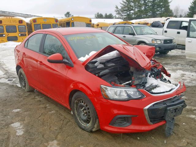 1G1JB5SG4H4100329 - 2017 CHEVROLET SONIC LS 红色 照片 1