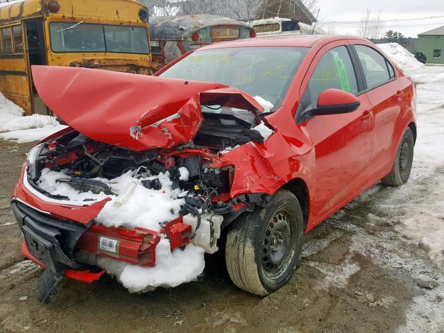 1G1JB5SG4H4100329 - 2017 CHEVROLET SONIC LS 红色 照片 2