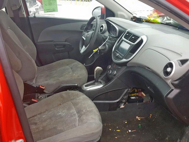 1G1JB5SG4H4100329 - 2017 CHEVROLET SONIC LS 红色 照片 5