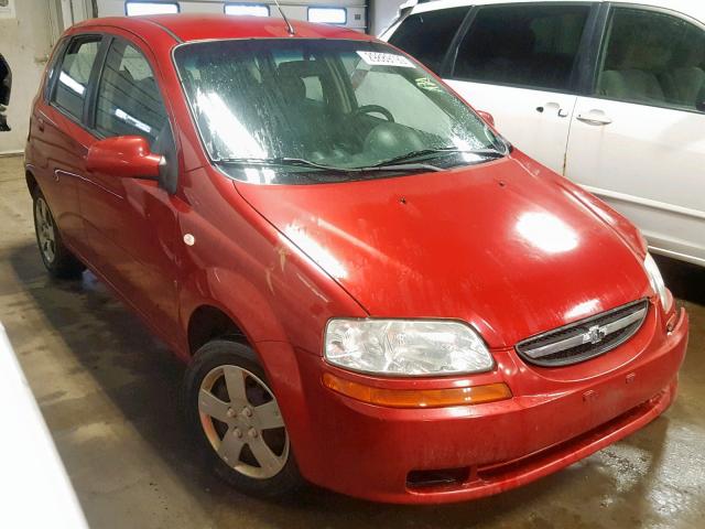 KL1TD66668B164201 - 2008 CHEVROLET AVEO BASE Қызыл фото 1