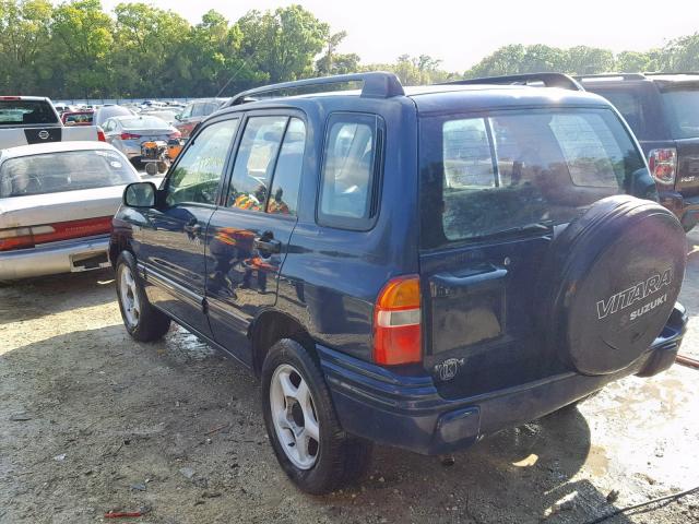 2S3TE52V1Y6110256 - 2000 SUZUKI VITARA JS BLUE photo 3