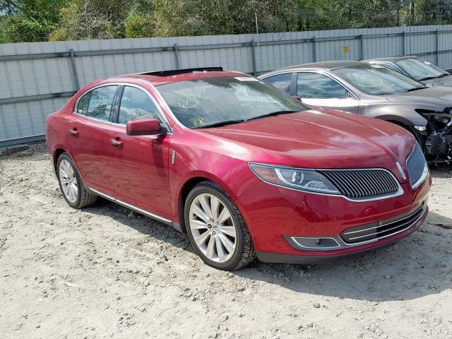 1LNHL9FT5DG605219 - 2013 LINCOLN MKS MAROON photo 1