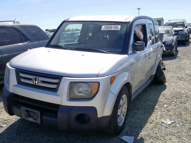 5J6YH28708L001226 - 2008 HONDA ELEMENT EX SILVER photo 2