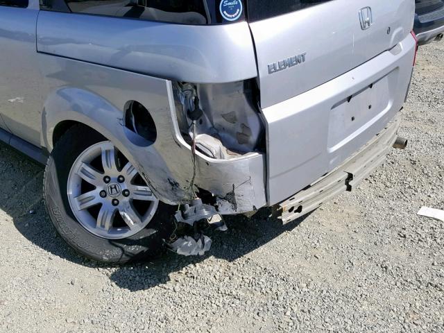 5J6YH28708L001226 - 2008 HONDA ELEMENT EX SILVER photo 9