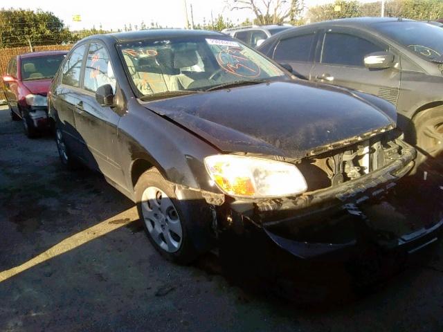 KNAFE122185583920 - 2008 KIA SPECTRA EX BLACK photo 1