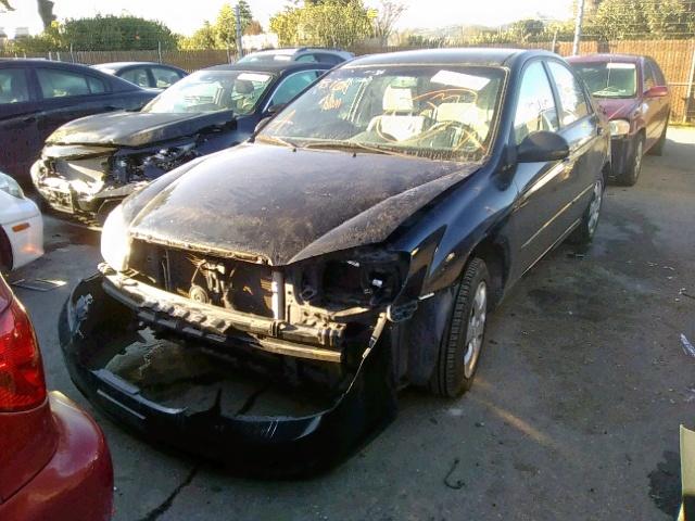 KNAFE122185583920 - 2008 KIA SPECTRA EX BLACK photo 2