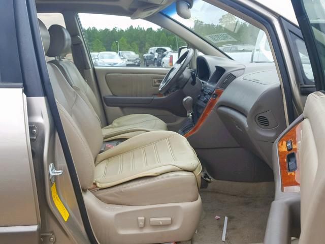 JT6GF10U9Y0063543 - 2000 LEXUS RX 300 GOLD photo 5