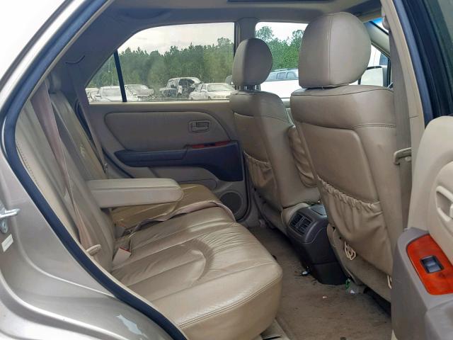 JT6GF10U9Y0063543 - 2000 LEXUS RX 300 GOLD photo 6