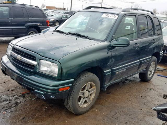 2CNBJ634836921428 - 2003 CHEVROLET TRACKER LT GREEN photo 2