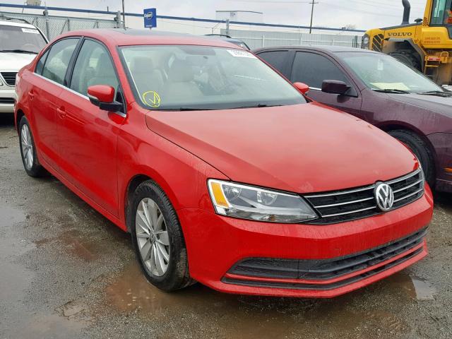 3VWLA7AJ5FM263372 - 2015 VOLKSWAGEN JETTA TDI RED photo 1