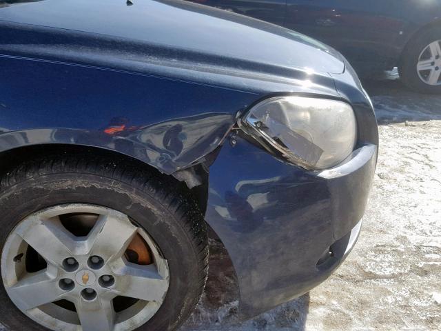 1G1ZG57B08F179200 - 2008 CHEVROLET MALIBU LS BLUE photo 9