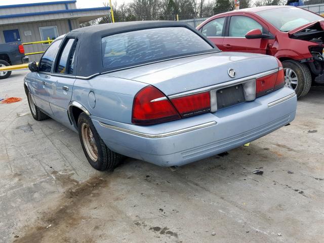 2MEFM75W8YX653255 - 2000 MERCURY GRAND MARQ BLUE photo 3