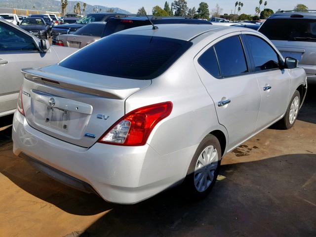 3N1CN7AP3FL871329 - 2015 NISSAN VERSA S SILVER photo 4