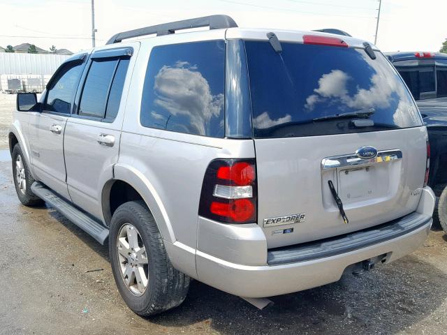 1FMEU63E77UA62479 - 2007 FORD EXPLORER X SILVER photo 3