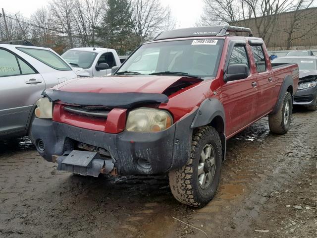 1N6MD29Y53C400209 - 2003 NISSAN FRONTIER C RED photo 2