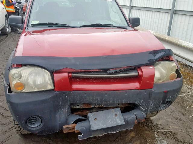 1N6MD29Y53C400209 - 2003 NISSAN FRONTIER C RED photo 7