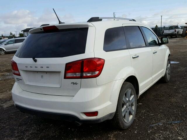 3D4PH6FGXBT570546 - 2011 DODGE JOURNEY R/ WHITE photo 4