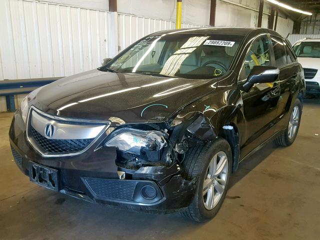 5J8TB4H34FL021892 - 2015 ACURA RDX GRAY photo 2