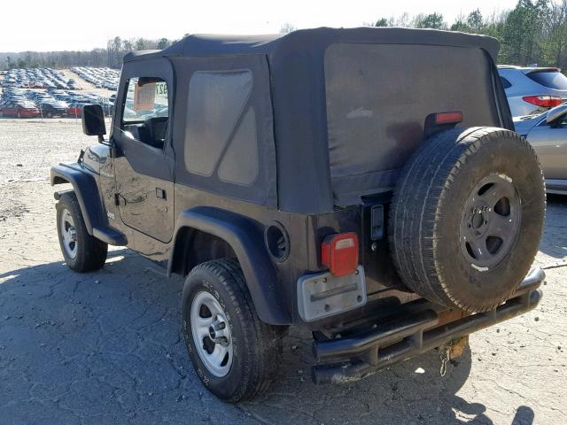 1J4FY29P5WP780182 - 1998 JEEP WRANGLER / BLACK photo 3