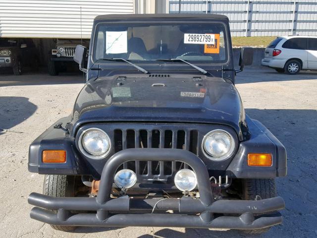 1J4FY29P5WP780182 - 1998 JEEP WRANGLER / BLACK photo 9