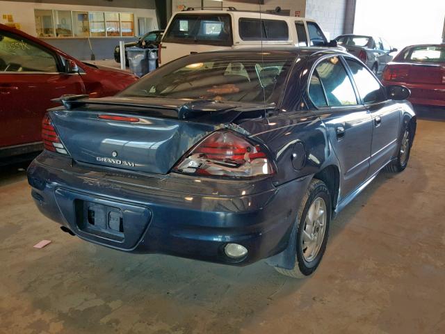 1G2NF52E54M693418 - 2004 PONTIAC GRAND AM S BLUE photo 4