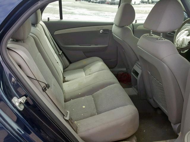 1G1ZC5EB9AF218581 - 2010 CHEVROLET MALIBU 1LT ლურჯი ფოტო 6