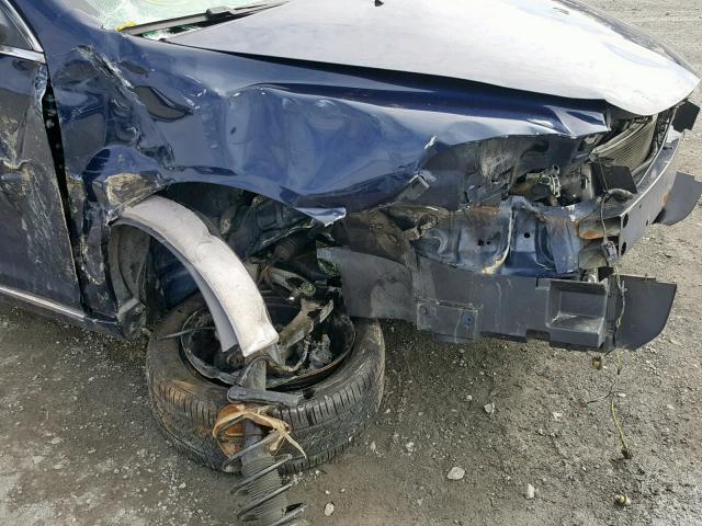 1G1ZC5EB9AF218581 - 2010 CHEVROLET MALIBU 1LT ლურჯი ფოტო 9