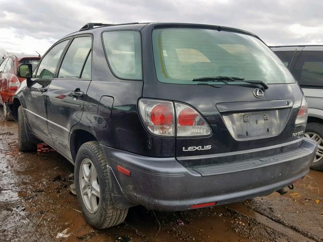 JTJHF10UX30313259 - 2003 LEXUS RX 300 BLACK photo 3