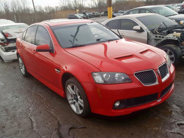 6G2ER57709L204215 - 2009 PONTIAC G8 RED photo 1