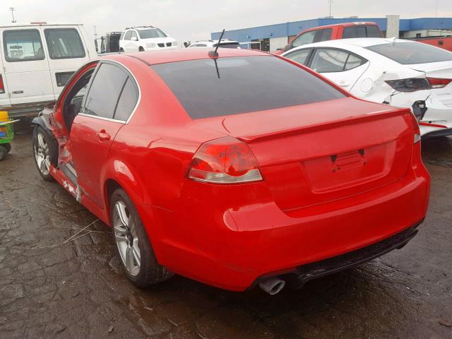 6G2ER57709L204215 - 2009 PONTIAC G8 RED photo 3