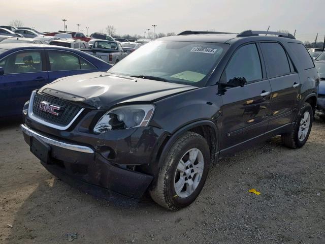 1GKLVKED3AJ128741 - 2010 GMC ACADIA SL BLACK photo 2